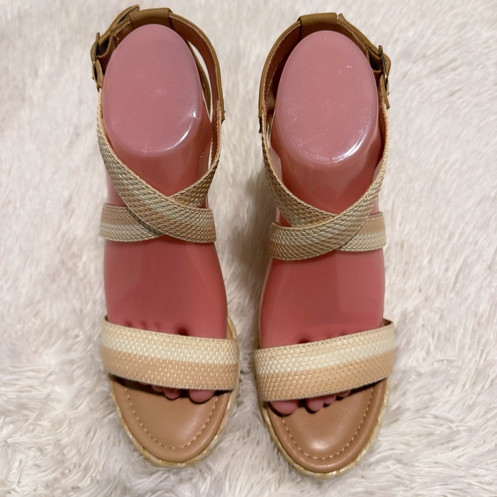 Tan Wedge Sandals